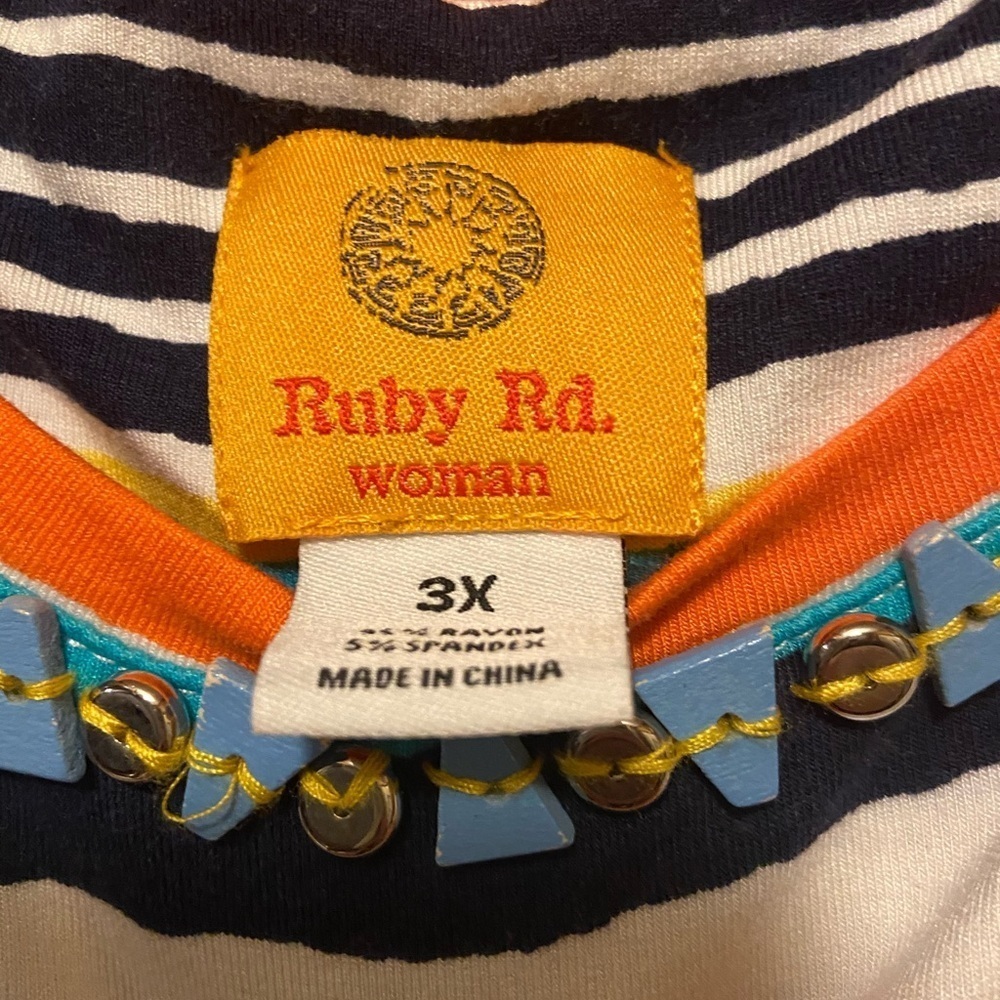 # Ruby Rd. 3x striped top - Picture 2 of 2